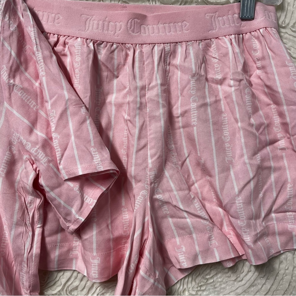 Juicy Couture Pink Coquette Girlhoodcore Shorty Pjs Pajama Set Women’s S NWT - Picture 4 of 7